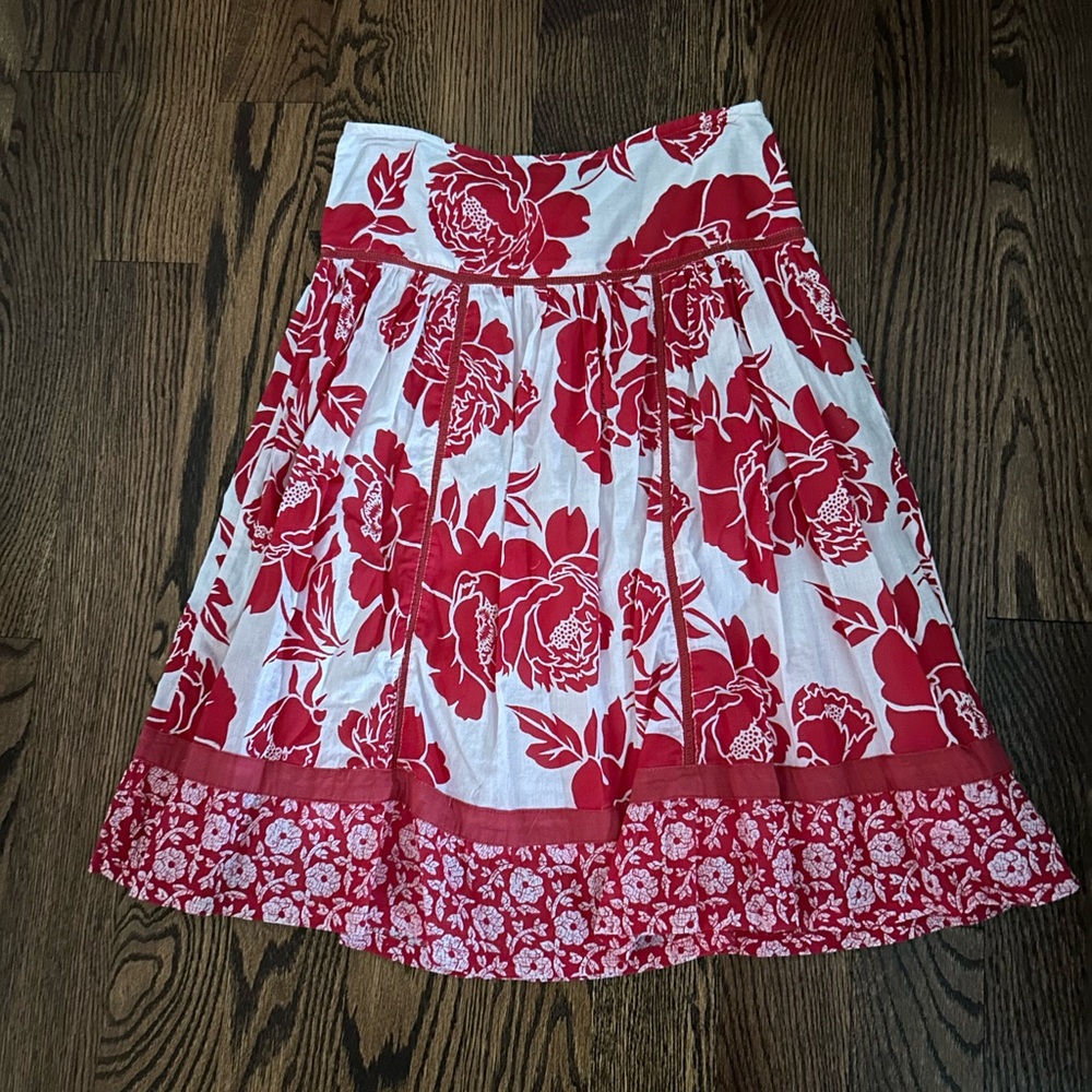 Red and White Skirt